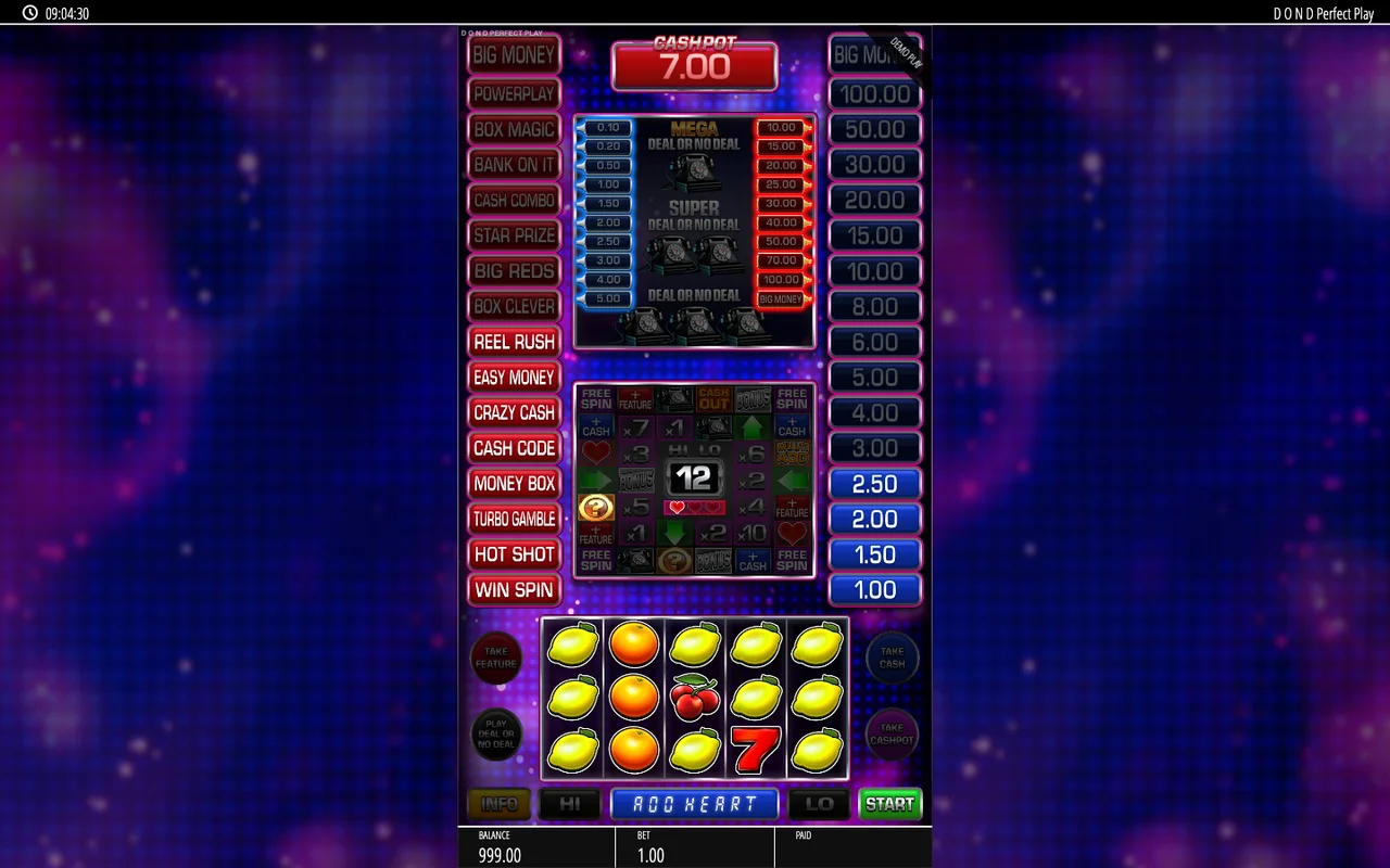 Deal or No Deal gameplay screenshot